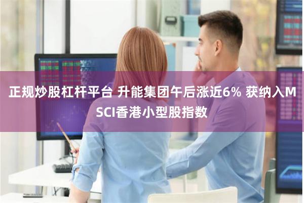 正规炒股杠杆平台 升能集团午后涨近6% 获纳入MSCI香港小型股指数